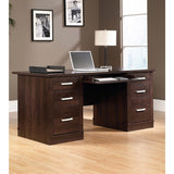 Sauder Outlet Office Port Executive Desk, Dark Alder