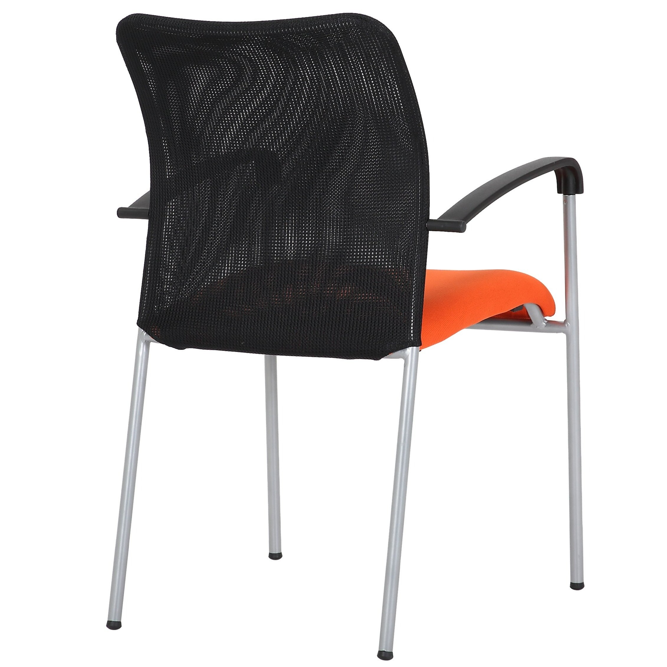 Weston Mesh Stackable Visitor Chair, Orange