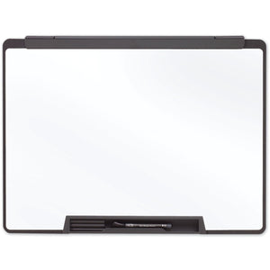 Quartet Cubicle Motion Dry-Erase Board, Motion Cubicle, 18" x 24", White Board, Black Frame
