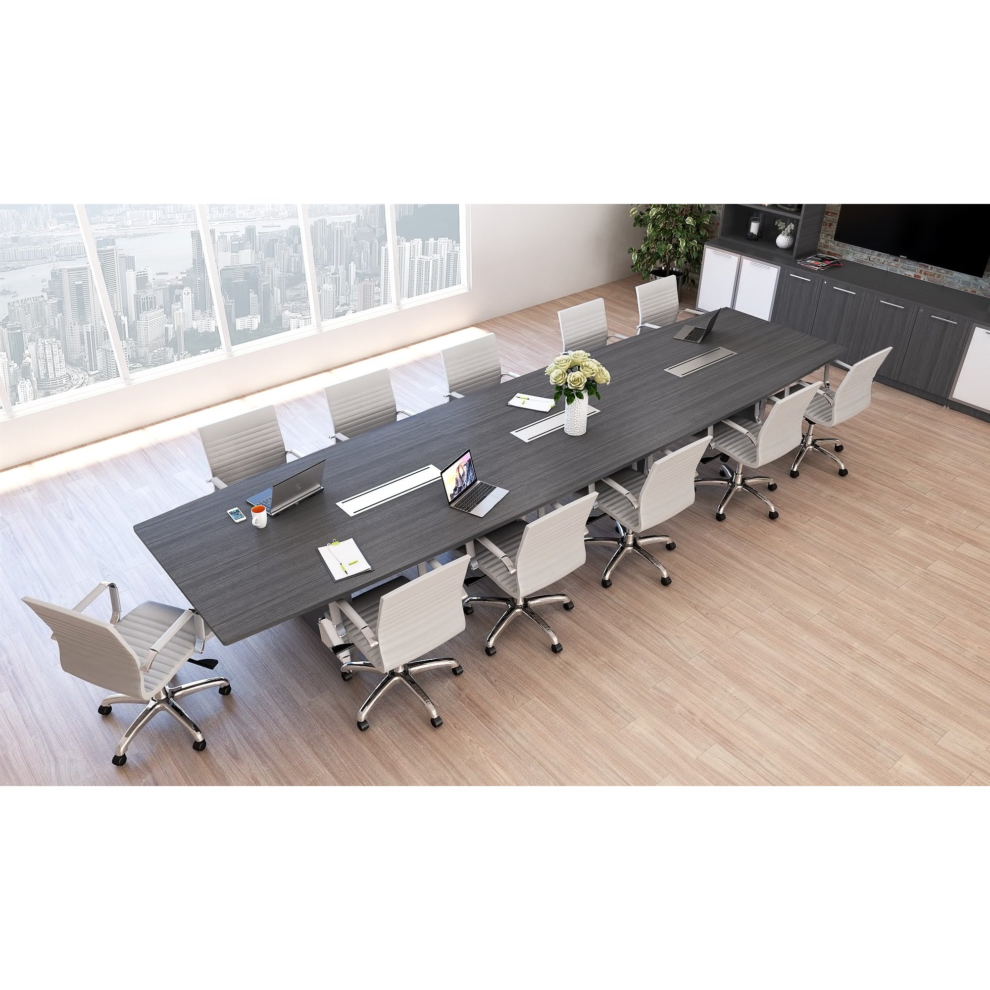 Chiarezza Deluxe Conference Table (8 ft, 10 ft, or 12 ft)