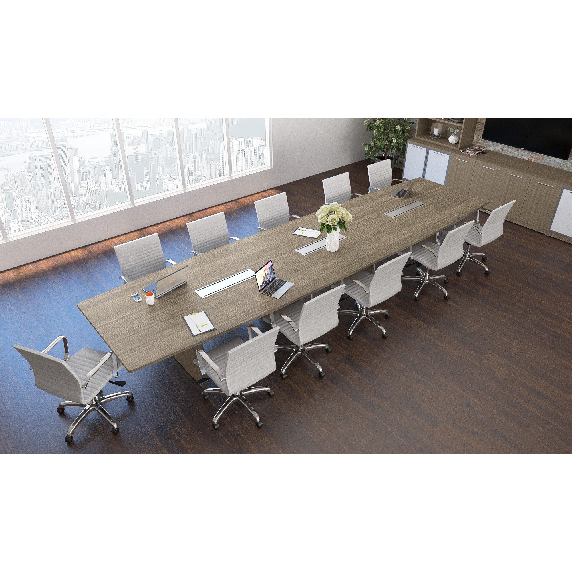 Chiarezza Deluxe Conference Table (8 ft, 10 ft, or 12 ft)