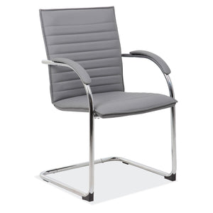 Empresario Sled Based Guest Chair with Chrome Frame