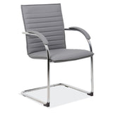 Empresario Sled Based Guest Chair with Chrome Frame