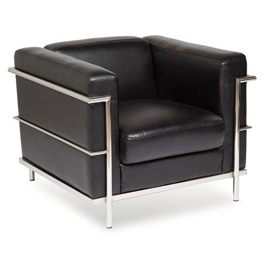 Empresario Trier Reception Club Chair w/ Chrome Frame