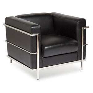 Empresario Trier Reception Club Chair w/ Chrome Frame