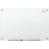 (Scratch & Dent) Quartet Outlet Infinity Outlet Magnetic Glass Dry-Erase Whiteboard, Frame-less, White, 8' x 4'