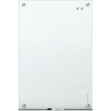 (Scratch & Dent) Quartet Outlet Infinity Outlet Magnetic Glass Dry-Erase Whiteboard, Frame-less, White, 8' x 4'