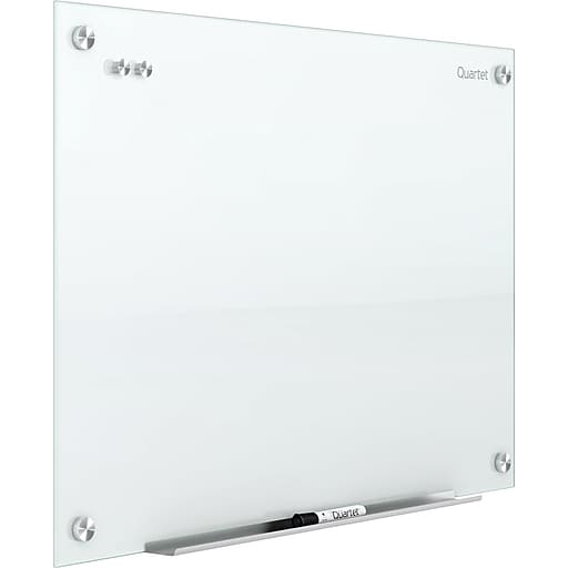 (Scratch & Dent) Quartet Outlet Infinity Outlet Magnetic Glass Dry-Erase Whiteboard, Frame-less, White, 8' x 4'