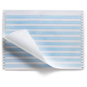 Blue Bar Computer Paper, 14 7/8" x 11", 15 lb.