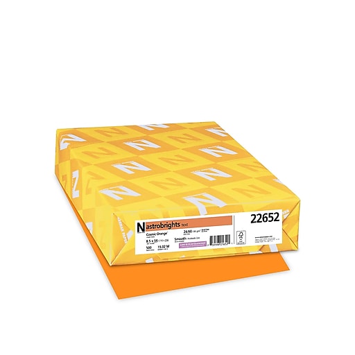Astrobrights Multipurpose Paper, 24 Lbs., 8.5