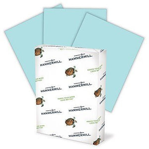 Hammermill Colors Multipurpose Paper, 20 lbs, 8.5" x 11", Blue (Case or Ream)