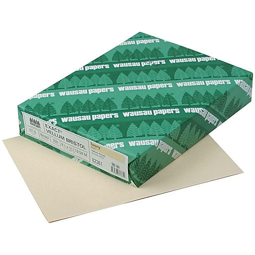 Exact Vellum Bristol Cardstock Paper, 67 lbs, 8.5