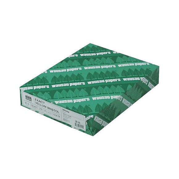 Exact Vellum Bristol Cardstock Paper, 67 lbs, 8.5