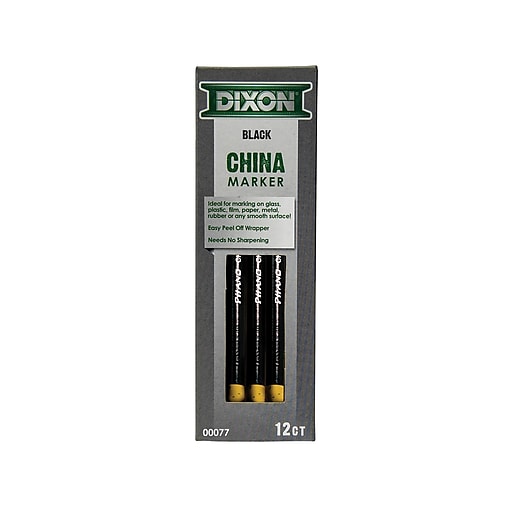 Dixon Black China Markers