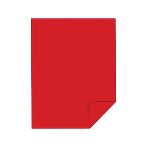 Astrobrights Cardstock Paper, 65 lbs, 8.5" x 11", Re-Entry Red (Case or Ream)