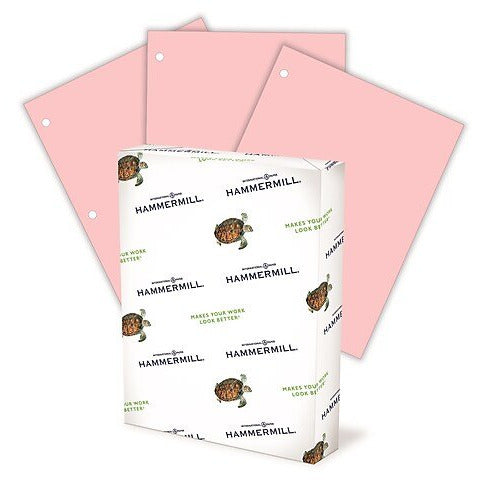 (Open Ream) Hammermill Colors Multipurpose 3-HOLE PUNCH Paper, 20 Lbs., 8.5