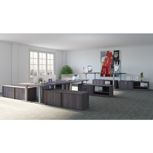 Lucid Shared Work Space with Credenzas and Dividers